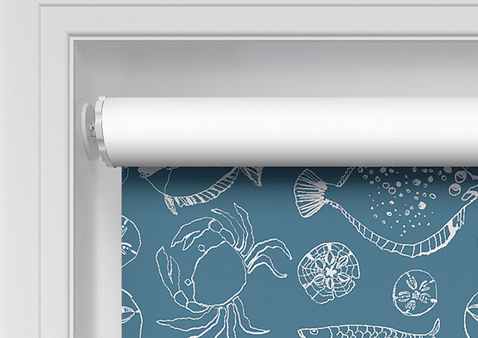 Under the Sea, Teal - Twist&Fit Roller Blind - Image 10
